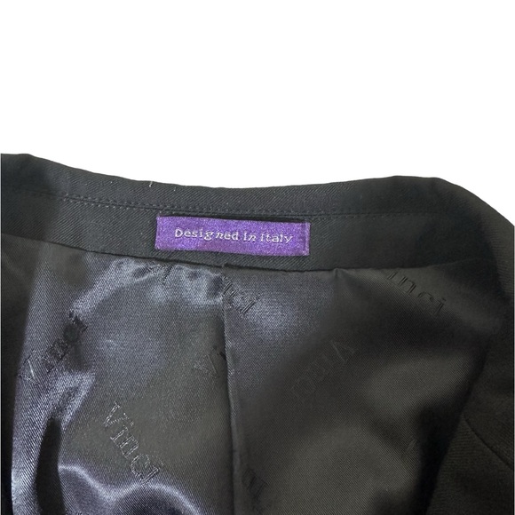 Vinci 3 Piece Black Suit 48R - Picture 4 of 7